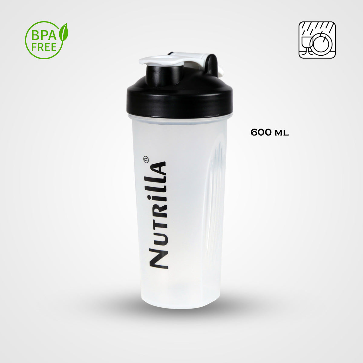 Shaker Transparent für Eiweiß- & Sportgetränke