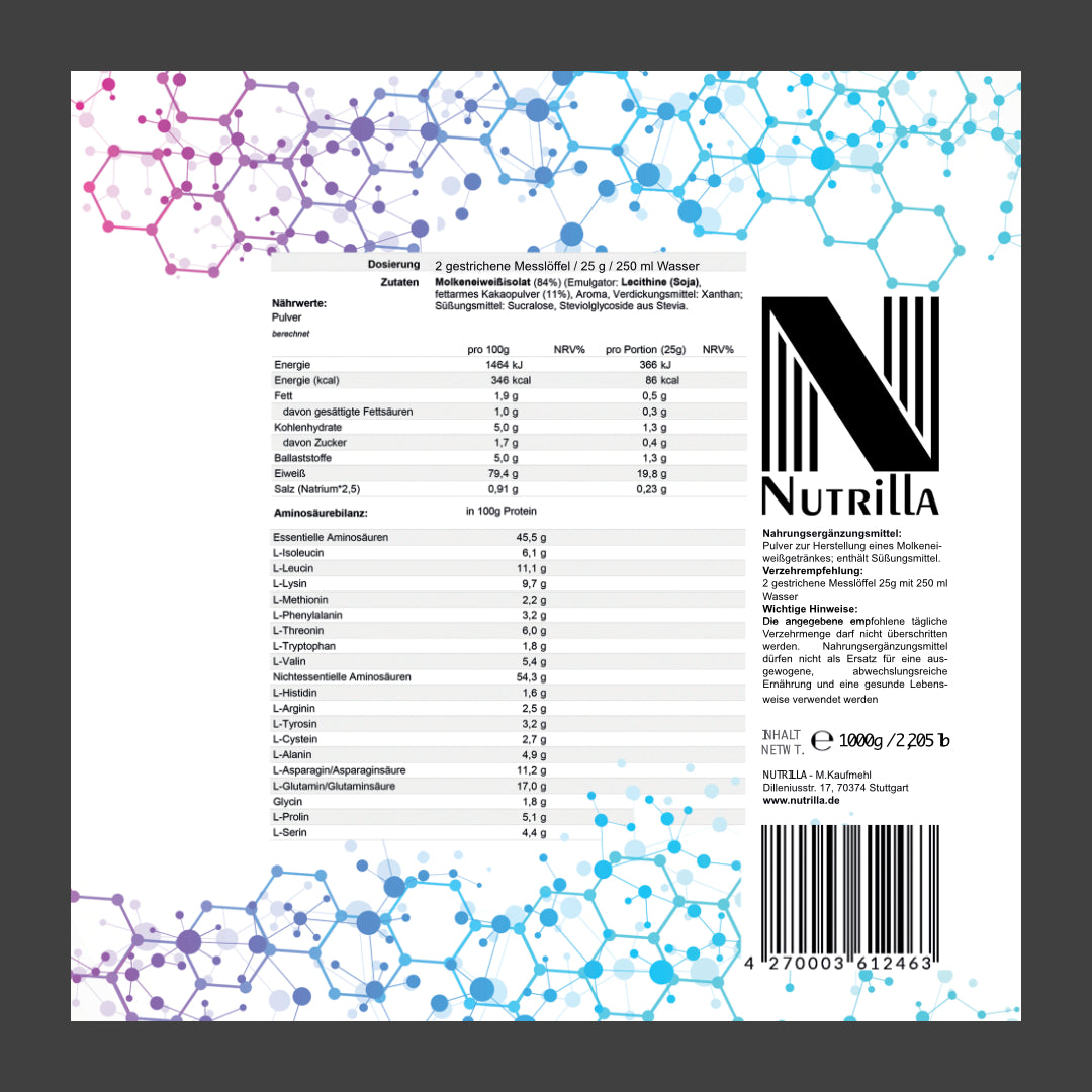 Protein Isolate Chocolate